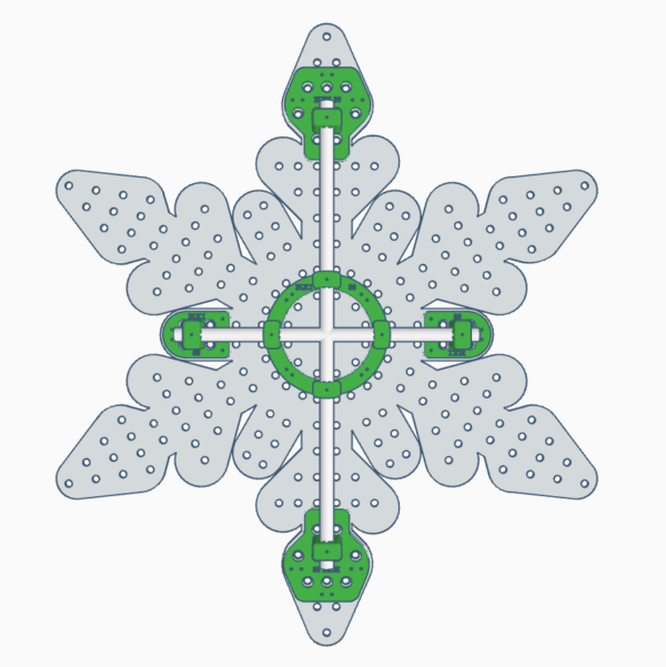 Flake I 36 Mount STL