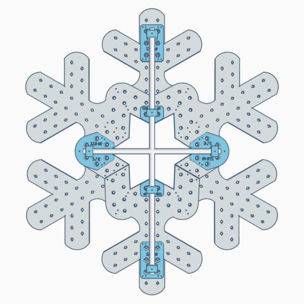 LLS Snowflake Mount STL